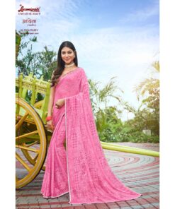 Laxmipati Adita N-2024 Chiffon Brasso Pink Saree