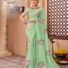 Laxmipati Barfi K-290 Green Raw Silk Saree