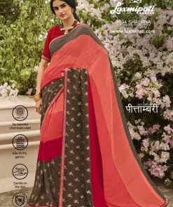 Laxmipati Pitambari 8094 Multicolor Georgette Saree