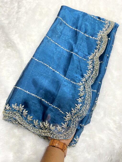 Jimmy Choo Hand work and Party Wear Saree - Image 6