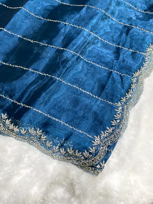 Jimmy Choo Hand work and Party Wear Saree - Image 5