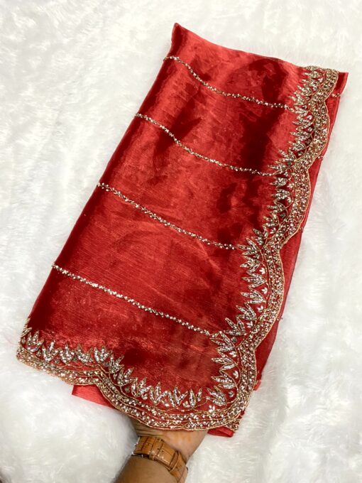 Jimmy Choo Hand work and Party Wear Saree - Image 13