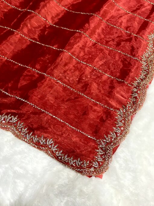 Jimmy Choo Hand work and Party Wear Saree - Image 12