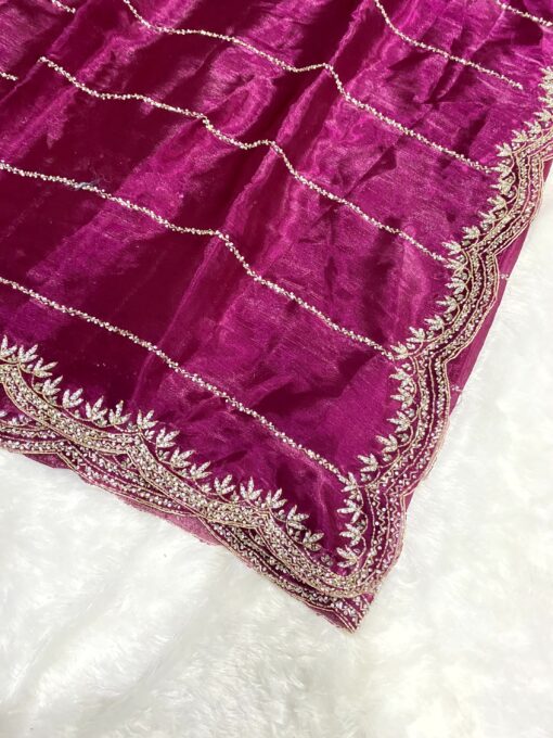 Jimmy Choo Hand work and Party Wear Saree - Image 16