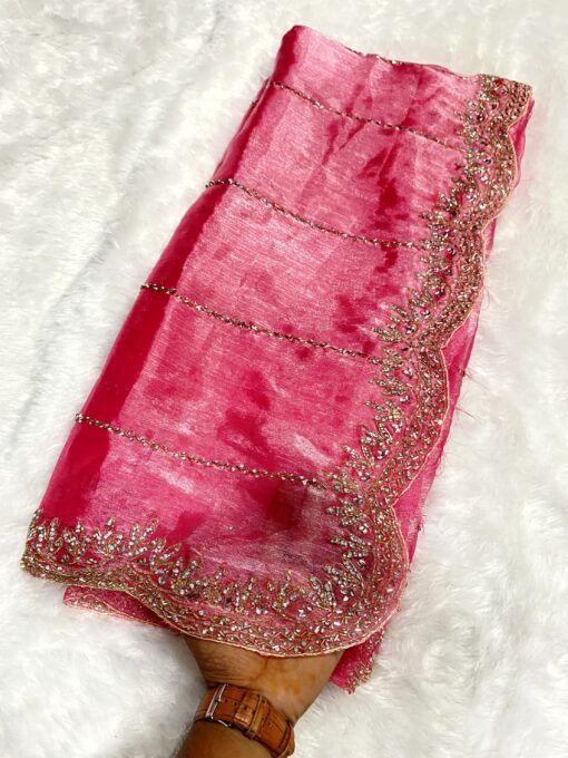 Jimmy Choo Hand work and Party Wear Saree - Image 21