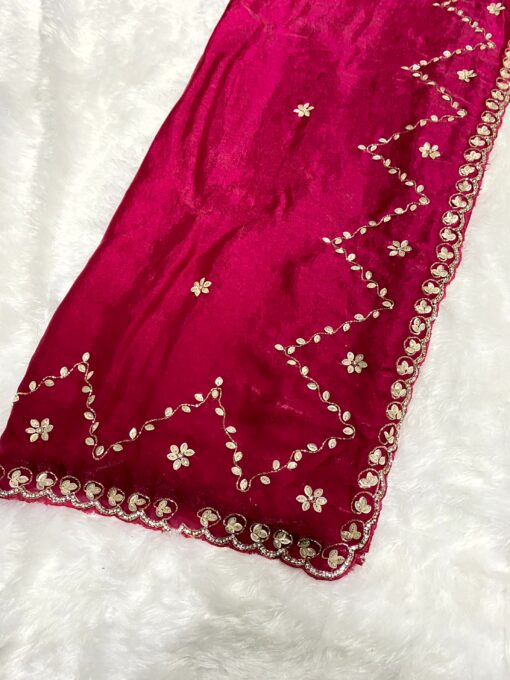 Fendi Designer Hand work and Party Wear Saree - Image 2