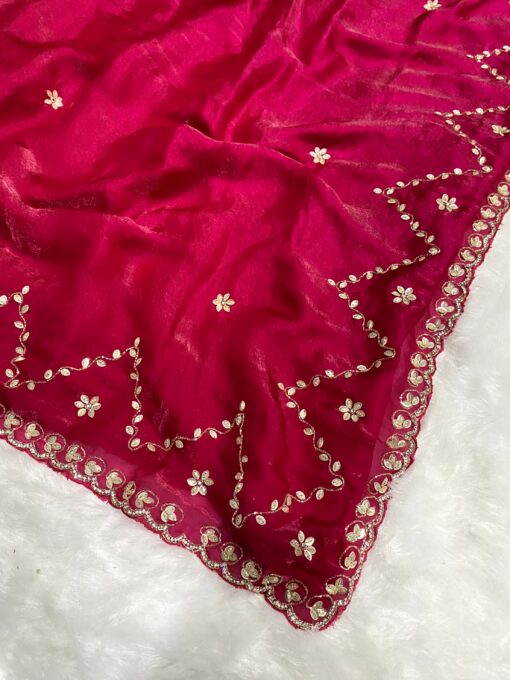 Fendi Designer Hand work and Party Wear Saree - Image 3