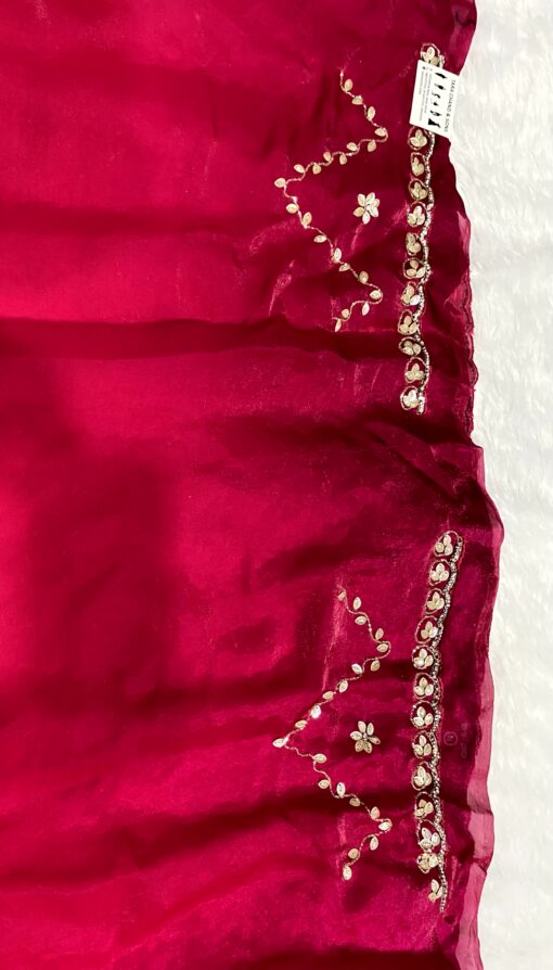 Fendi Designer Hand work and Party Wear Saree - Image 5