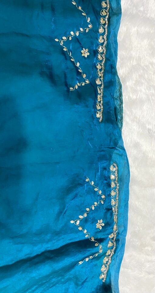 Fendi Designer Hand work and Party Wear Saree - Image 9