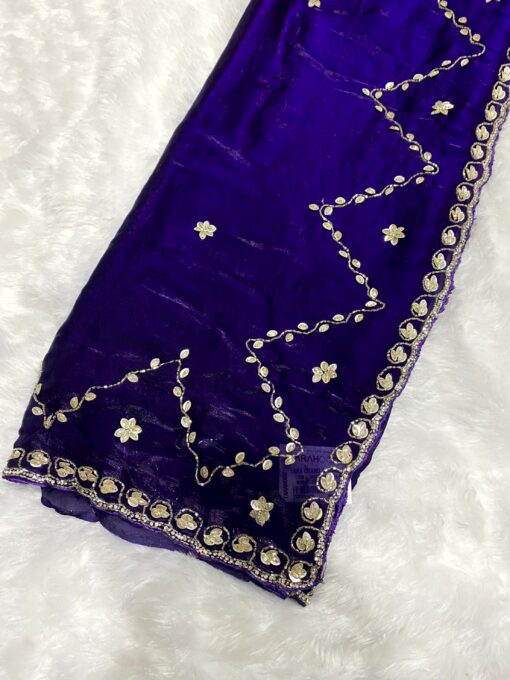 Fendi Designer Hand work and Party Wear Saree - Image 10