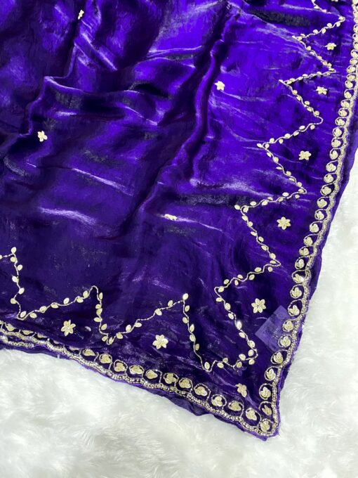Fendi Designer Hand work and Party Wear Saree - Image 11