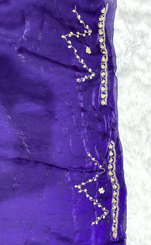 Fendi Designer Hand work and Party Wear Saree - Image 13
