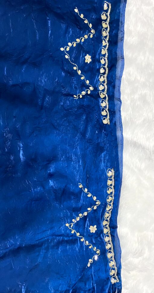 Fendi Designer Hand work and Party Wear Saree - Image 17