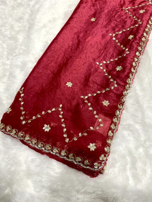 Fendi Designer Hand work and Party Wear Saree - Image 18