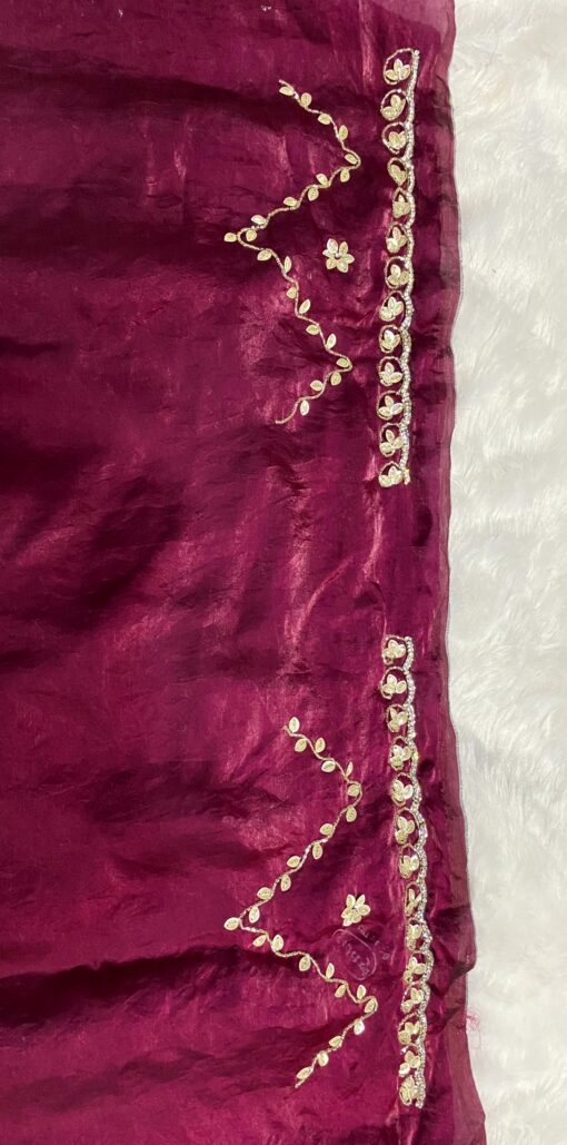 Fendi Designer Hand work and Party Wear Saree - Image 25