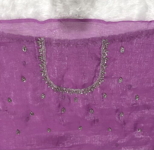 Crush Designer Hand work and Party Wear Saree - Image 12