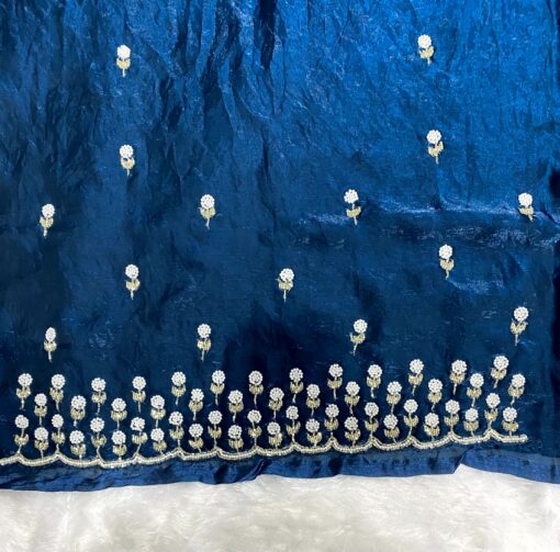 Tarahood Designer Hand Work and Party Wear Fendi Saree - Image 4