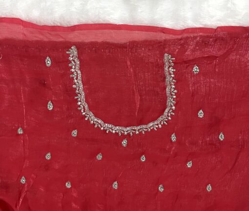 Crush Designer Hand work and Party Wear Saree - Image 28