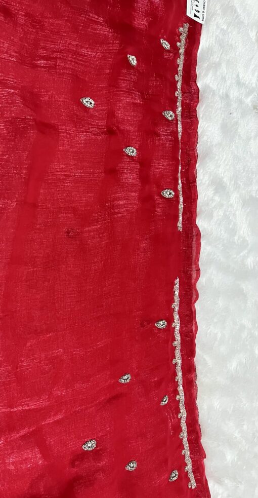 Crush Designer Hand work and Party Wear Saree - Image 29