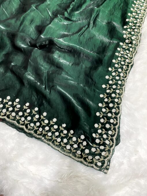 Tarahood Designer Hand Work and Party Wear Fendi Saree