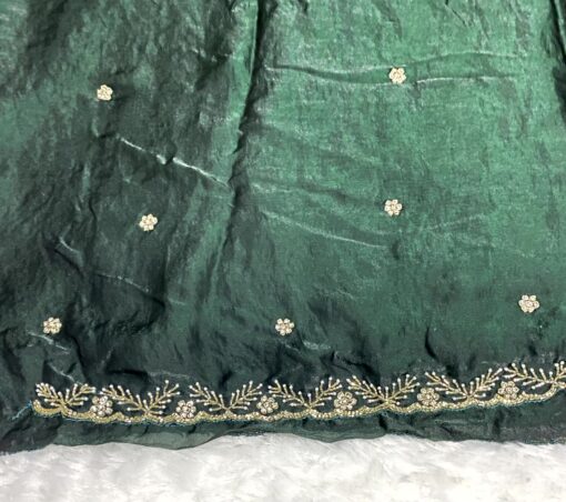 Tarahood Designer Hand Work and Pary Wear Fendi Saree - Image 4