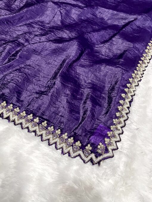Crush Designer Hand work and Party Wear Saree