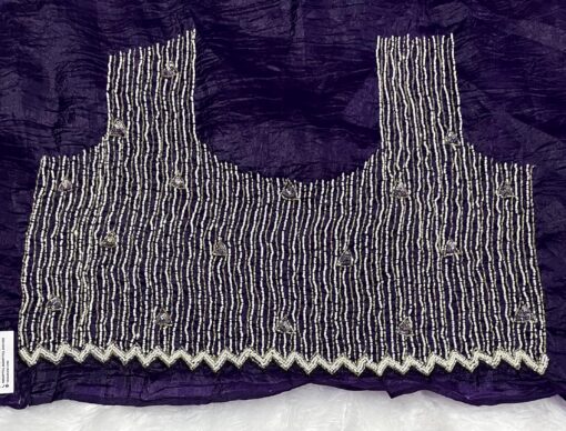Crush Designer Hand work and Party Wear Saree - Image 12