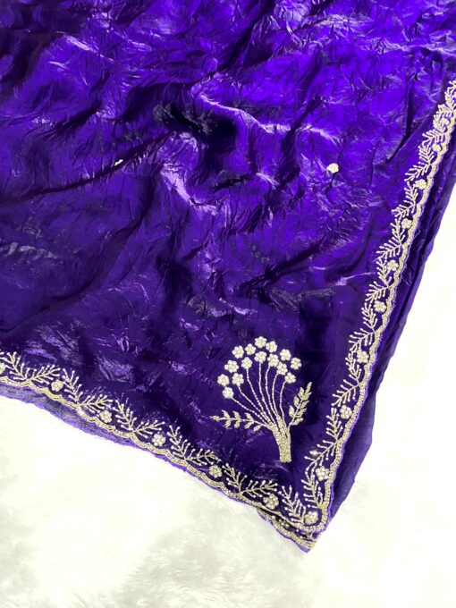 Tarahood Designer Hand Work and Pary Wear Fendi Saree - Image 19