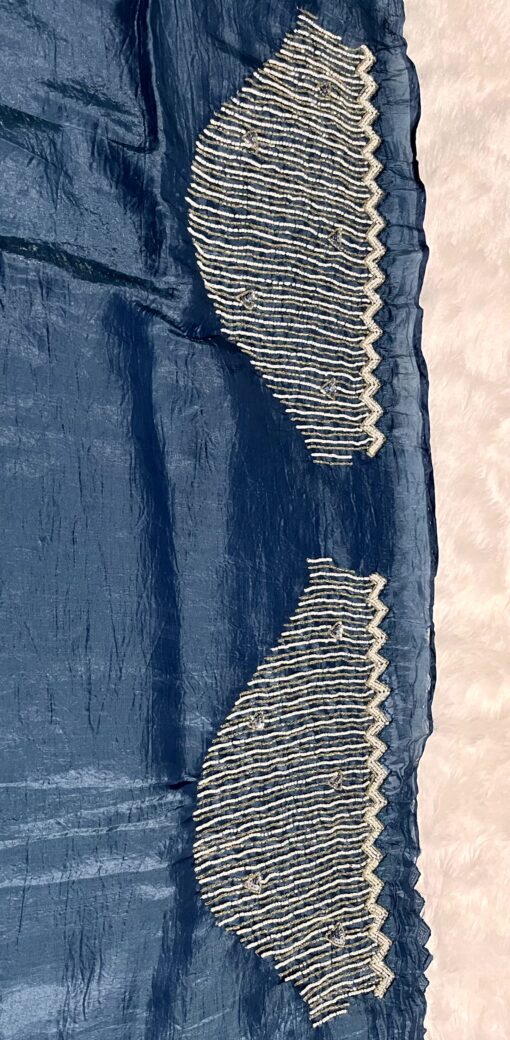 Crush Designer Hand work and Party Wear Saree - Image 17