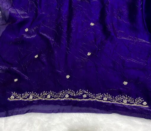 Tarahood Designer Hand Work and Pary Wear Fendi Saree - Image 20
