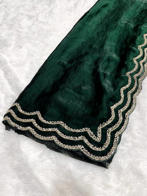 Fendi Designer Hand work and Party Wear Saree - Image 2