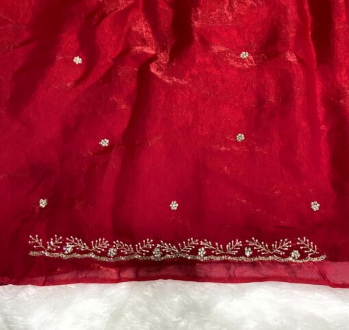 Tarahood Designer Hand Work and Pary Wear Fendi Saree - Image 24