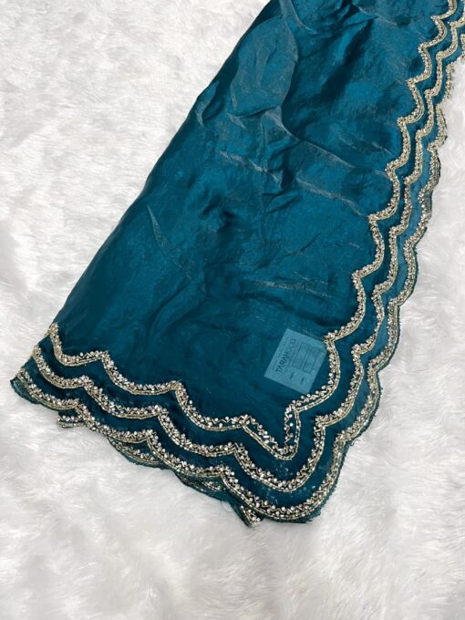 Fendi Designer Hand work and Party Wear Saree - Image 6