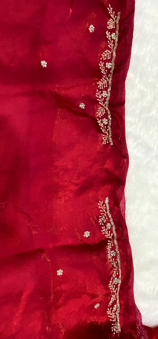 Tarahood Designer Hand Work and Pary Wear Fendi Saree - Image 25