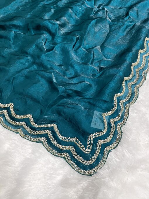 Fendi Designer Hand work and Party Wear Saree - Image 7