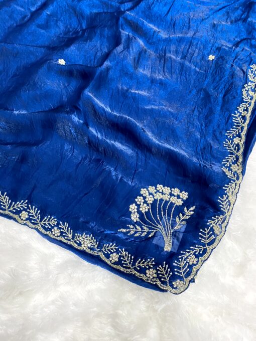 Tarahood Designer Hand Work and Pary Wear Fendi Saree - Image 27