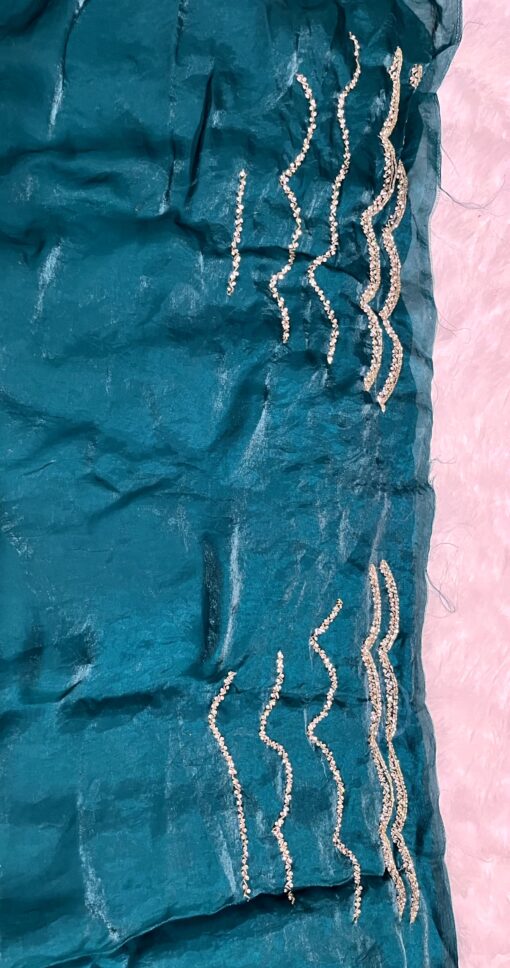 Fendi Designer Hand work and Party Wear Saree - Image 8