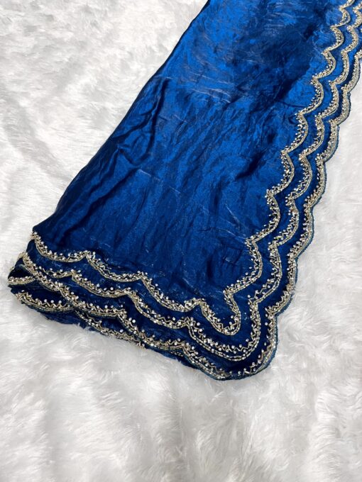 Fendi Designer Hand work and Party Wear Saree - Image 9