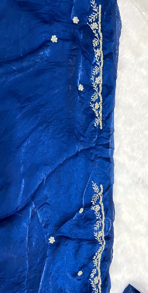 Tarahood Designer Hand Work and Pary Wear Fendi Saree - Image 29