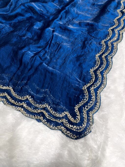Fendi Designer Hand work and Party Wear Saree - Image 10