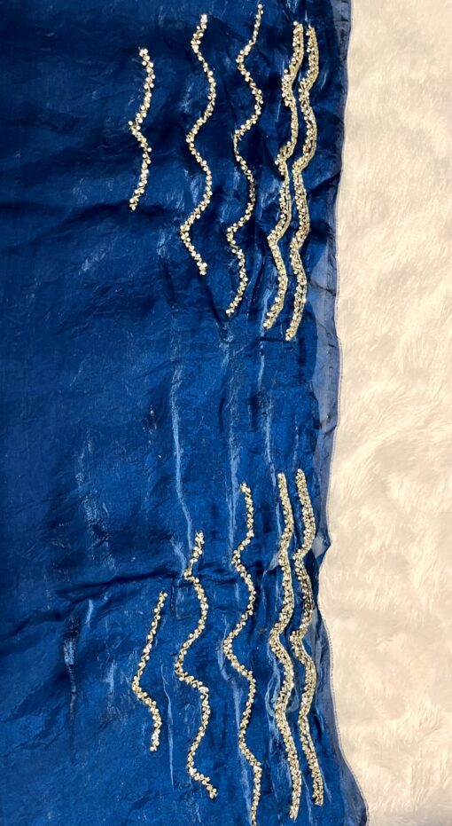 Fendi Designer Hand work and Party Wear Saree - Image 12
