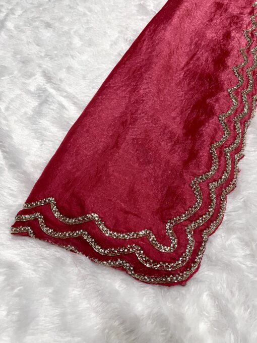 Fendi Designer Hand work and Party Wear Saree - Image 17