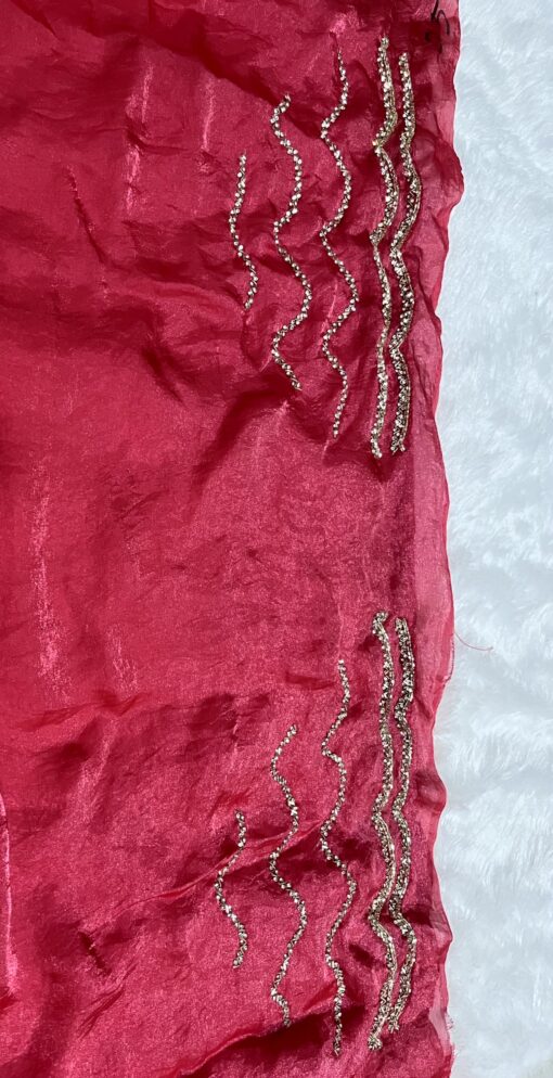 Fendi Designer Hand work and Party Wear Saree - Image 20