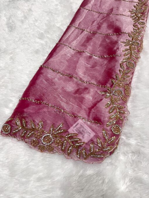 Jimmy Choo Hand work and Party Wear Saree - Image 2