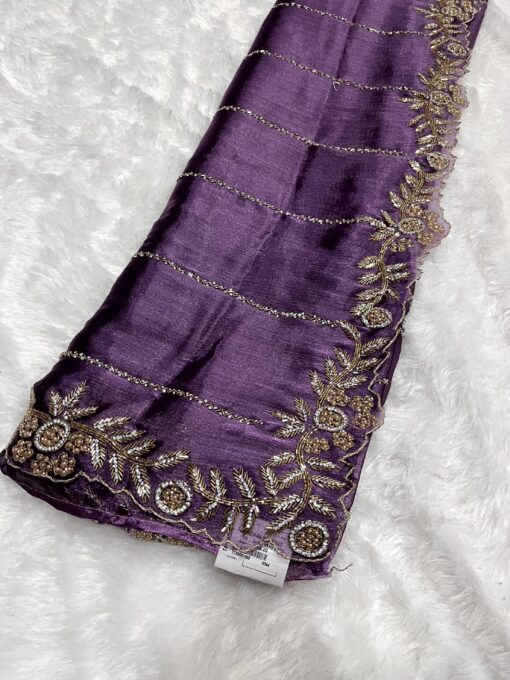 Jimmy Choo Hand work and Party Wear Saree - Image 10