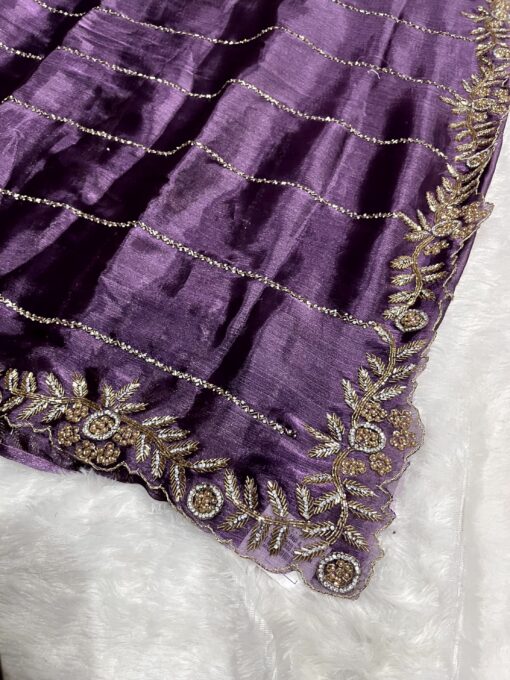 Jimmy Choo Hand work and Party Wear Saree - Image 11