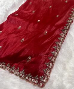Crush Designer Hand work and Party Wear Saree