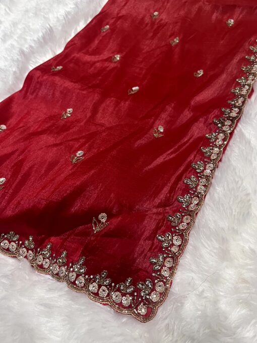 Crush Designer Hand work and Party Wear Saree