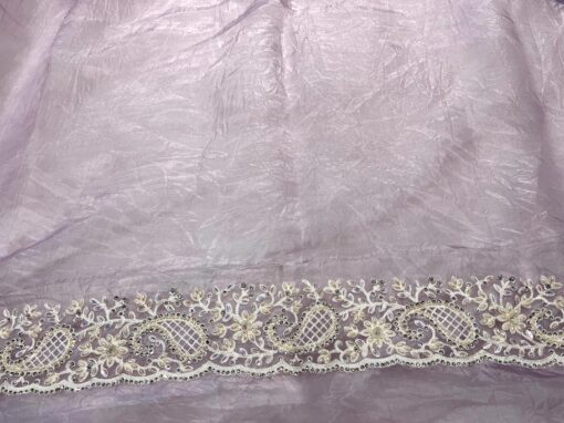 Tarahood Designer Onyx Crush Handwork and Party Wear saree - Image 9