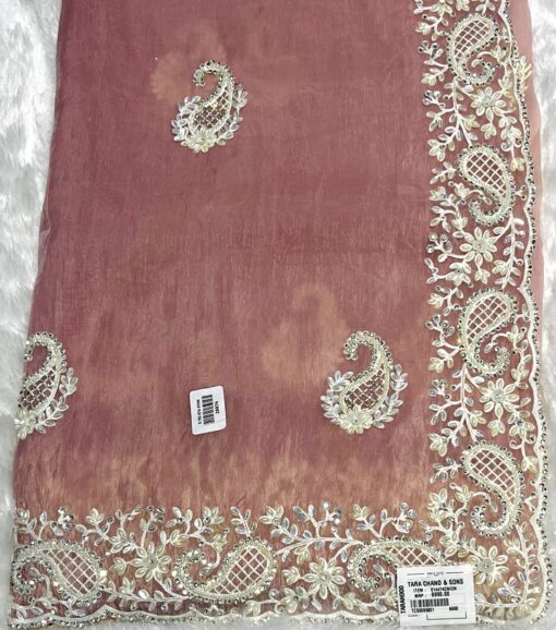 Tarahood Designer Onyx Crush Handwork and Party Wear saree - Image 10